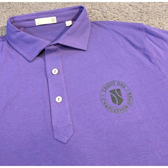 TASC Performance Everywear Polo credit one charleston open Bamboo Polo Men's L - Picture 3 of 7